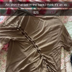 ALO Yoga Brown Tie-Back Skirt